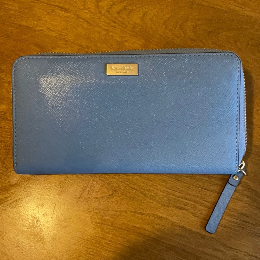 Kate spade blue full sized wallet